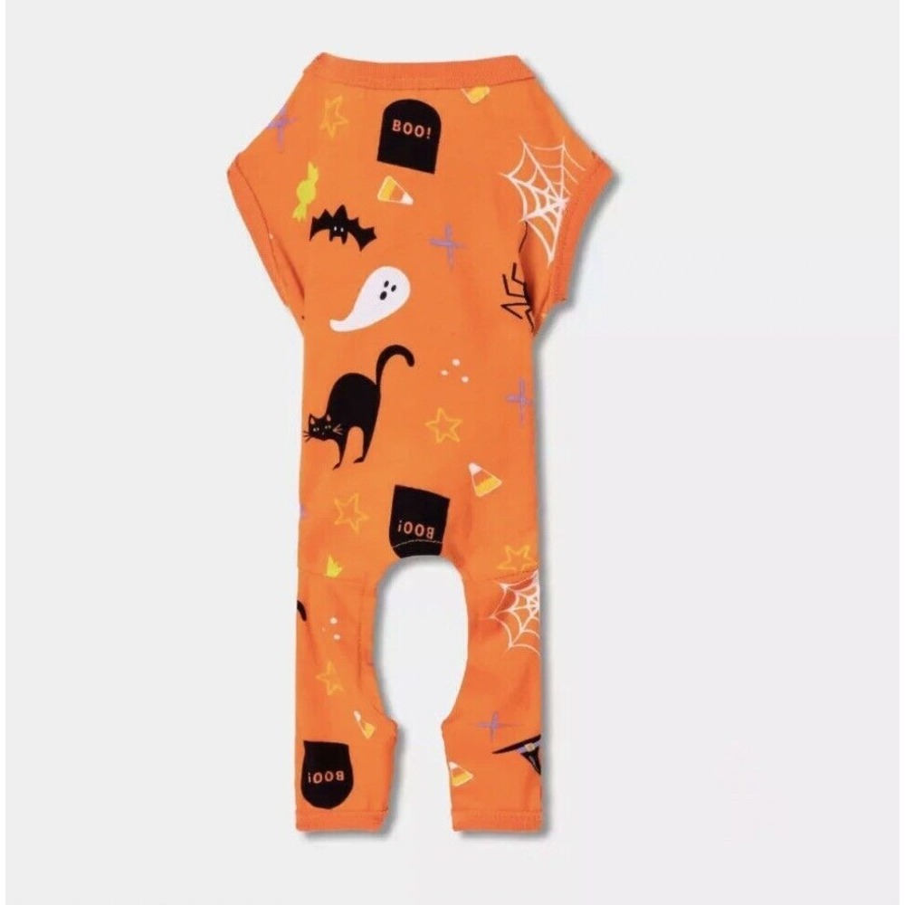 Hyde & EEK! Halloween Pumpkins Ghost Dog and Cat Pet Pajama Small